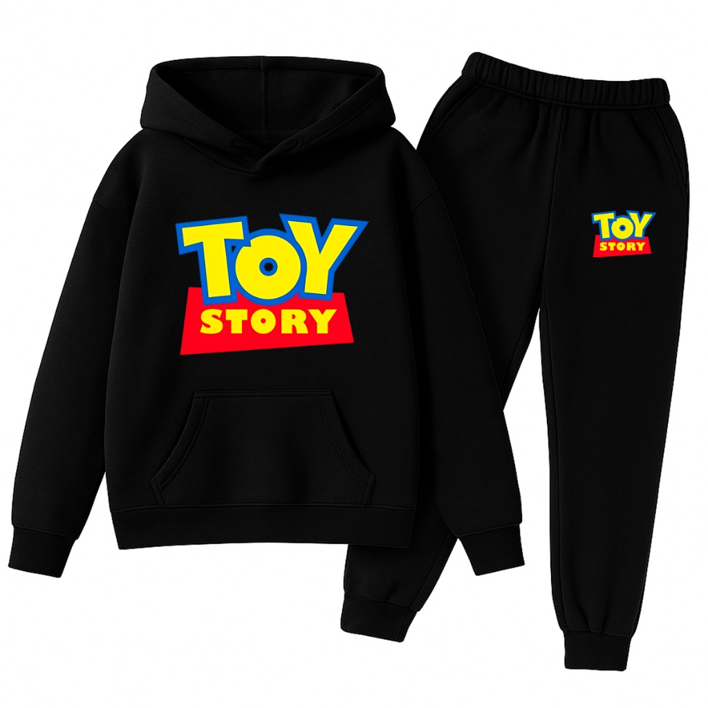 Conjunto Blusa de Frio Moletom e Calça Estampa Personagens
