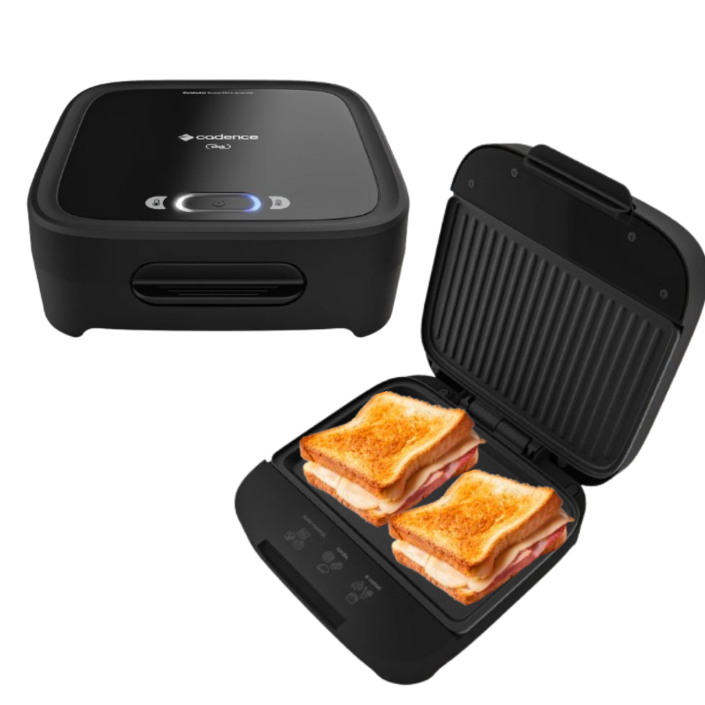 Sanduicheira Elétrica Click Preto 127v Cadence SAN400