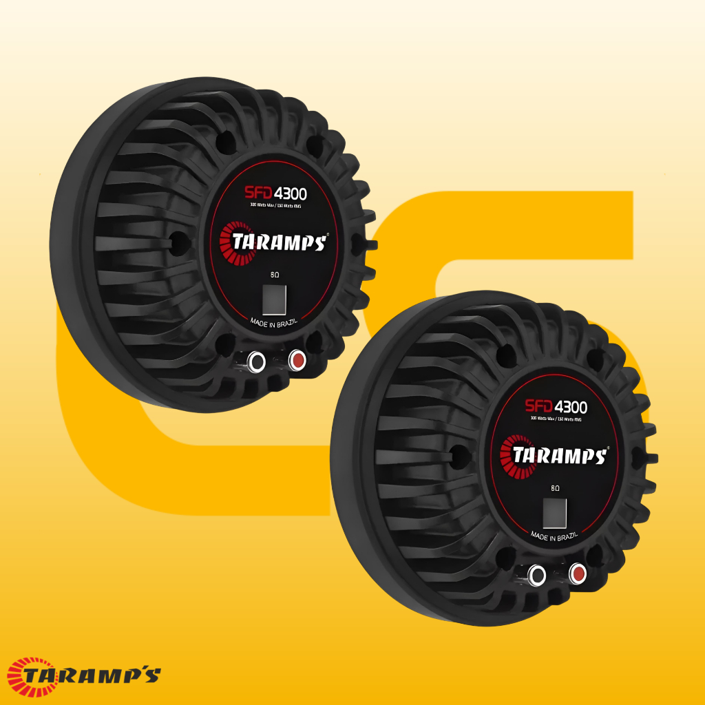 KIT C/ 2UN Driver Taramps SFD 4300 150W RMS 8 Ohms Cornetão Jarrão em Oferta na Shopee