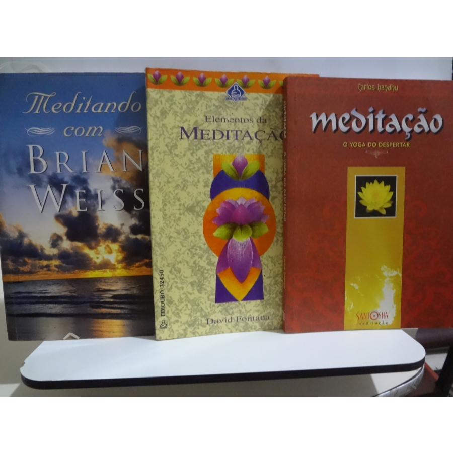 3 Livros Meditação Yoga do Despertar + Elementos da Meditação + Meditando com Brian Weiss