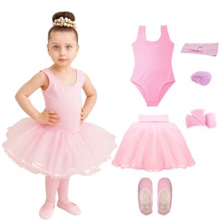 Kit Rosa Bebê Bailarina Infantil 6 Itens Com Tutu em Oferta na Shopee