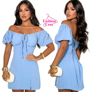 Vestido Macaquinho Feminino Bell Amarração Decote Cruzado em Oferta na Shopee