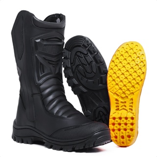 Bota Coturno Militar Cano Longo Tática Trabalho Confortável em Oferta na Shopee