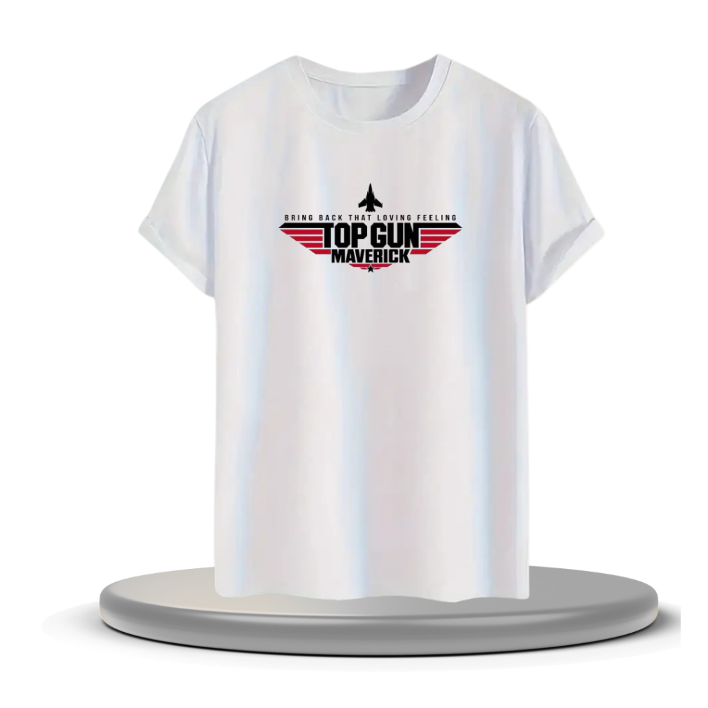 Camiseta Básica Lost Boys Top Gun 100% Algodão Clássicos dos Anos 80