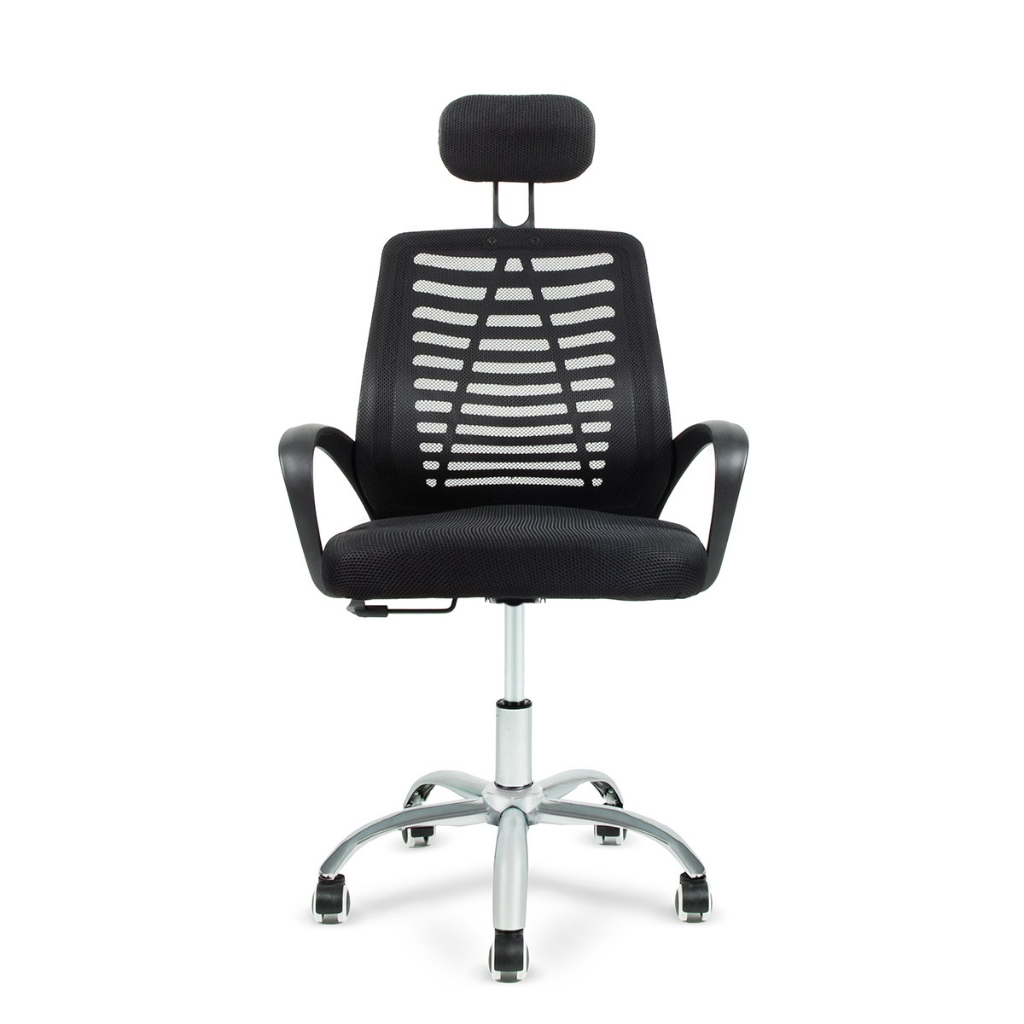 Cadeira de Escritório Secretária Presidente Mesh Ergonômica Heads Best Chair Com Encosto de Cabeça