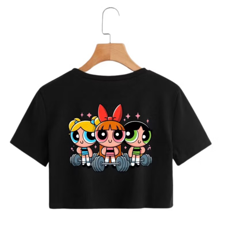 Cropedd Blusinha Academia Confortável Super Poderosas Algodão Macia