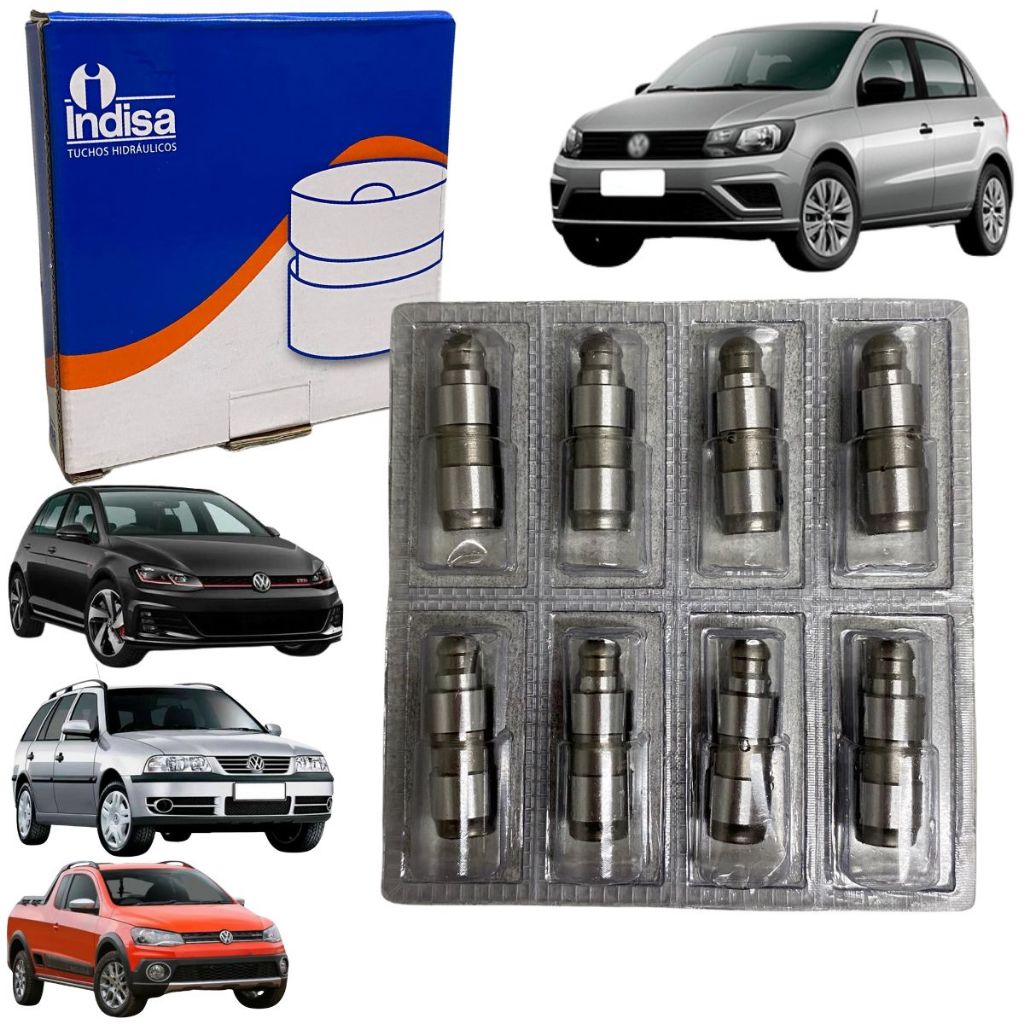 Jogo de Tucho Hidráulico de Válvula Para Volkswagen Gol G5 G6 Saveiro 1.0 1.6 8v Power 2009 Até 2010