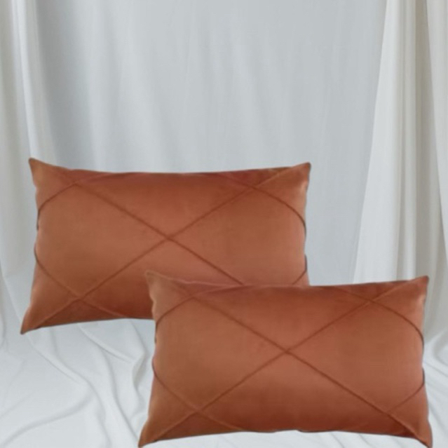 2  Capas de Almofadas Baguete Drapeada 50x30 Com Enchimento em Oferta na Shopee