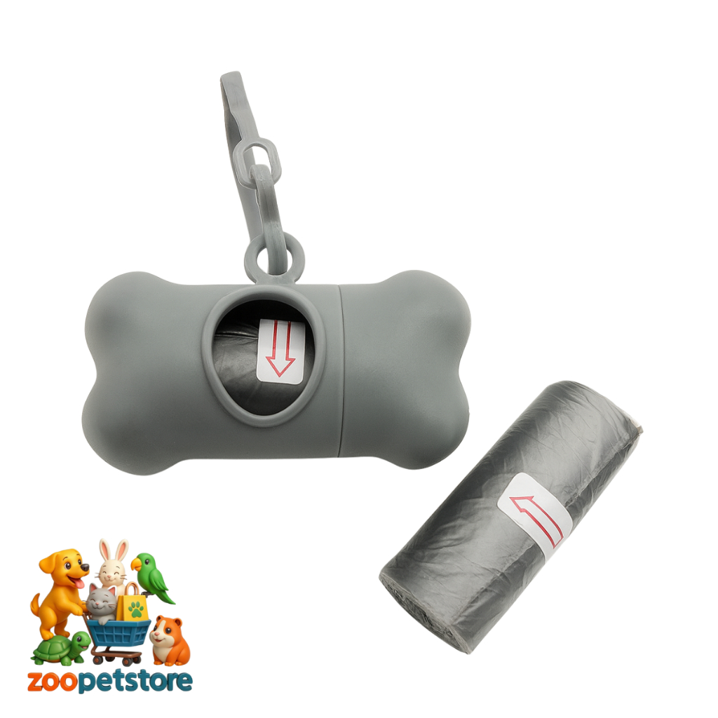 Kit Cata caca Saquinho Coletor para Pet Ossinho com 2 Refis LUNA