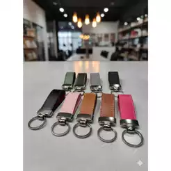 Chaveiro Personalizado Couro Sintético Gravado a Laser Nome Logo Padrinhos Dia dos Pais Batizado