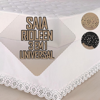 Saia 3 em 1 com Regulagem Ajustável Cabeceira Cama Box Colchobox Rioleen - Solteiro /Casal/ Queen - em Oferta na Shopee