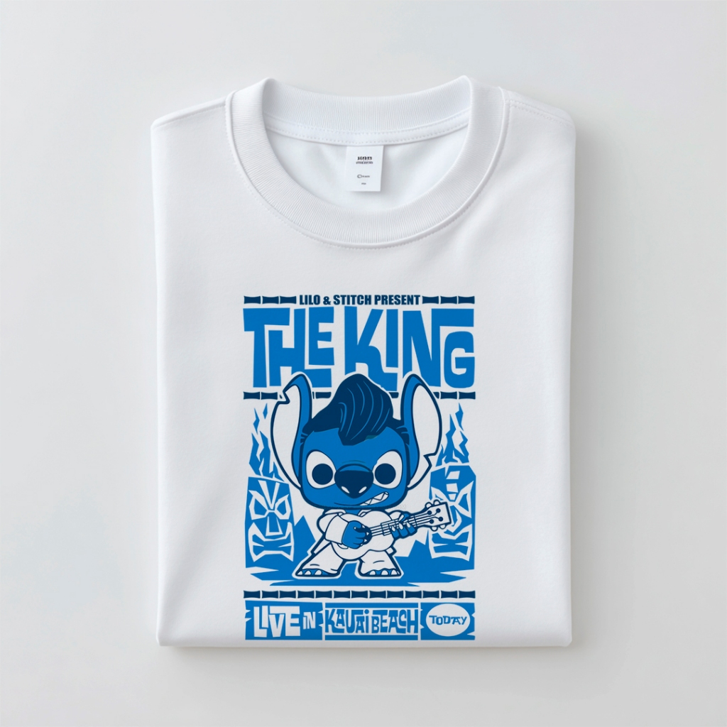 Camiseta Lilo & Stitch Kauai Disney Camisa Estampada Divertida Feminina Masculina Infantil