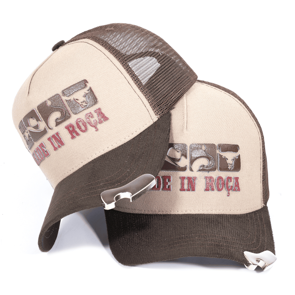 Boné Trucker Telinha Country Made in Roça Estilo Rodeio Aba Ajustável Unissex