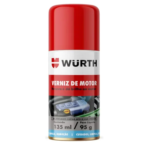 Verniz De Motor Carro Moto Barco Caminhão 135ml - Renova e Dá Brilho ao Motor - Wurth 0125