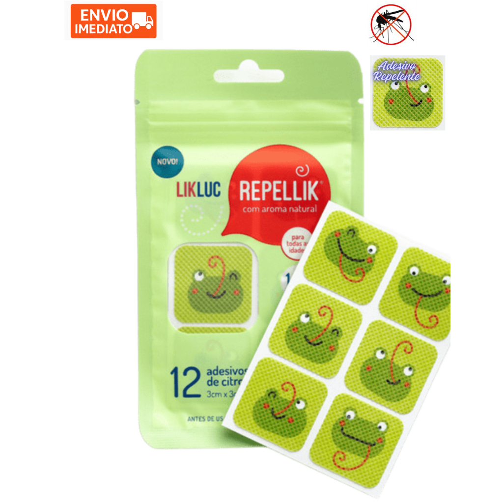 Repelente Adesivo 12 Unidades Xo Mosquito Infantil Bebe Recem Nascido Likluc em Oferta na Shopee