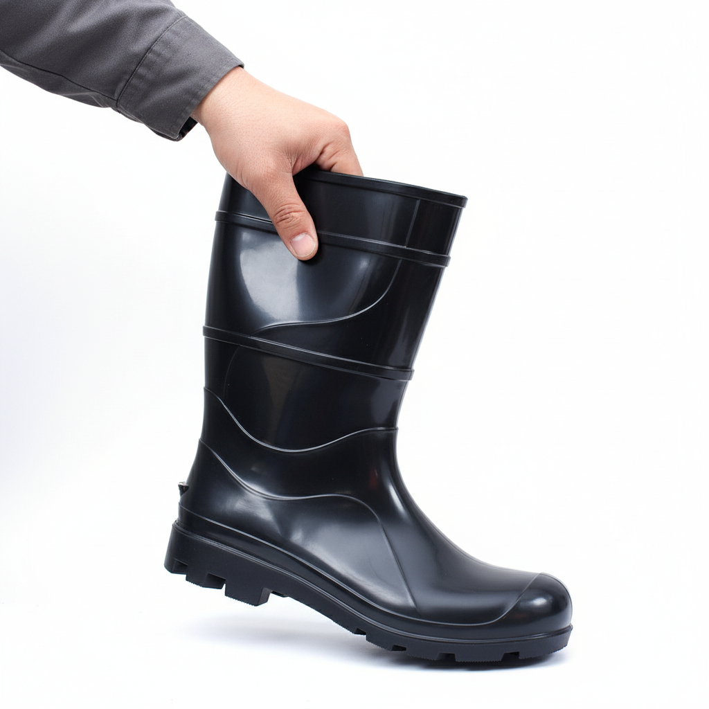 galocha preta antiderrapante unisex