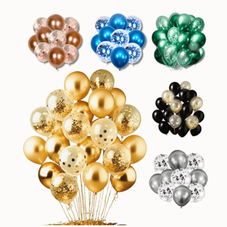 Balão C/ Confete Bexiga Metalizada Para Decoração Festa e Evento - 10, 20 e 40 UN em Oferta na Shopee