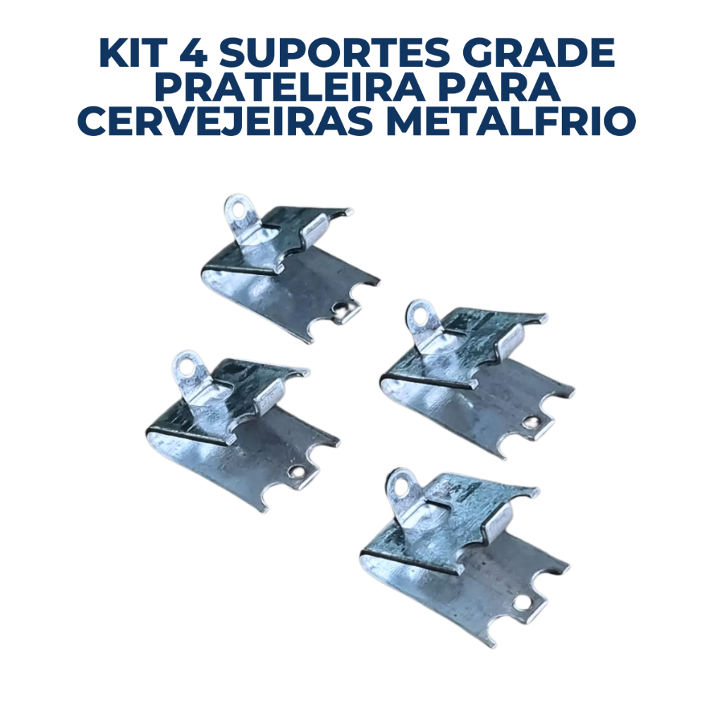 Kit 4 Suporte Grade Prateleira Para Cervejeiras Metalfrio