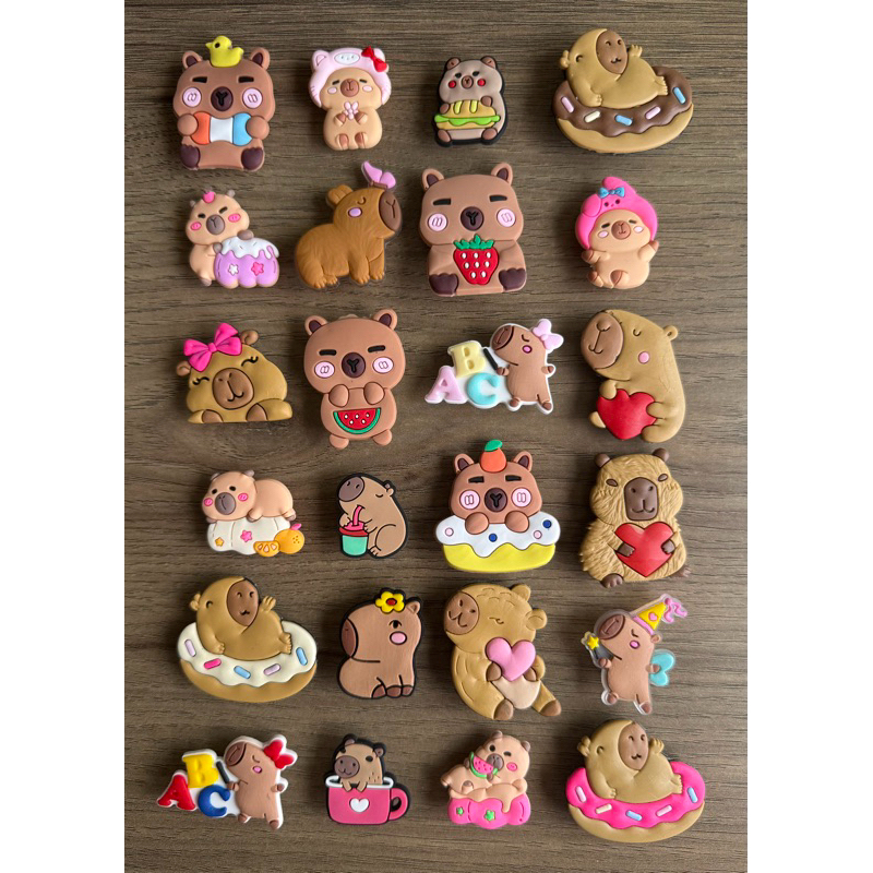 Aplique Emborrachado de Capivara para Babuche em Oferta na Shopee