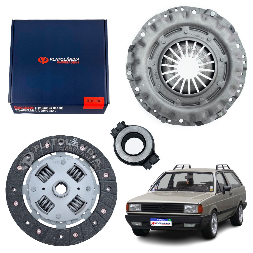 Kit Embreagem Completa Gol Parati Passat Saveiro Voyage 1.0 1.5 1.6 8V AP CHT