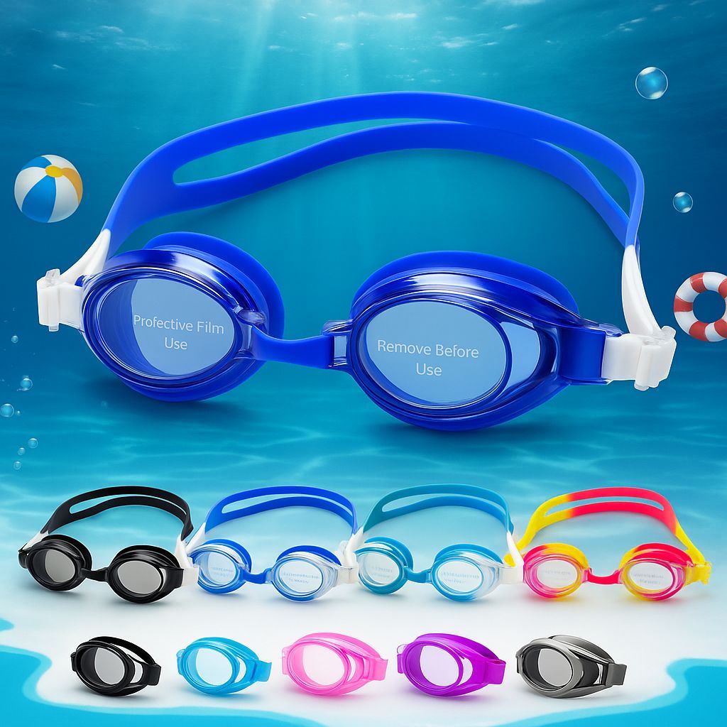 Óculos De Natação Á Prova D´Água Anti-Embaçamento Com Protetor De Ouvido Para Piscina Mar