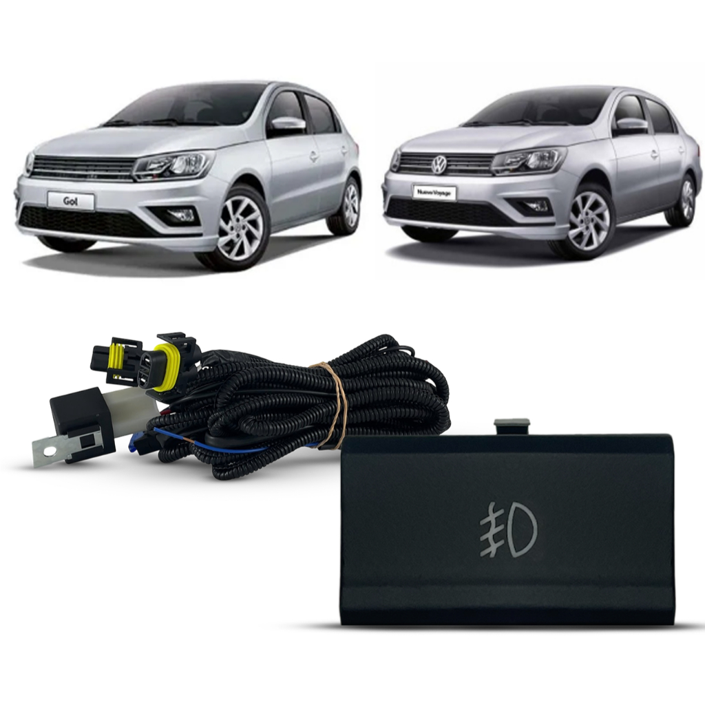 Interruptor Botão Do Farol Milha Neblina Do Gol Voyage G8 2019 2020 2021 2022 2023 + Chicote Elétrico/ Botão Md Original