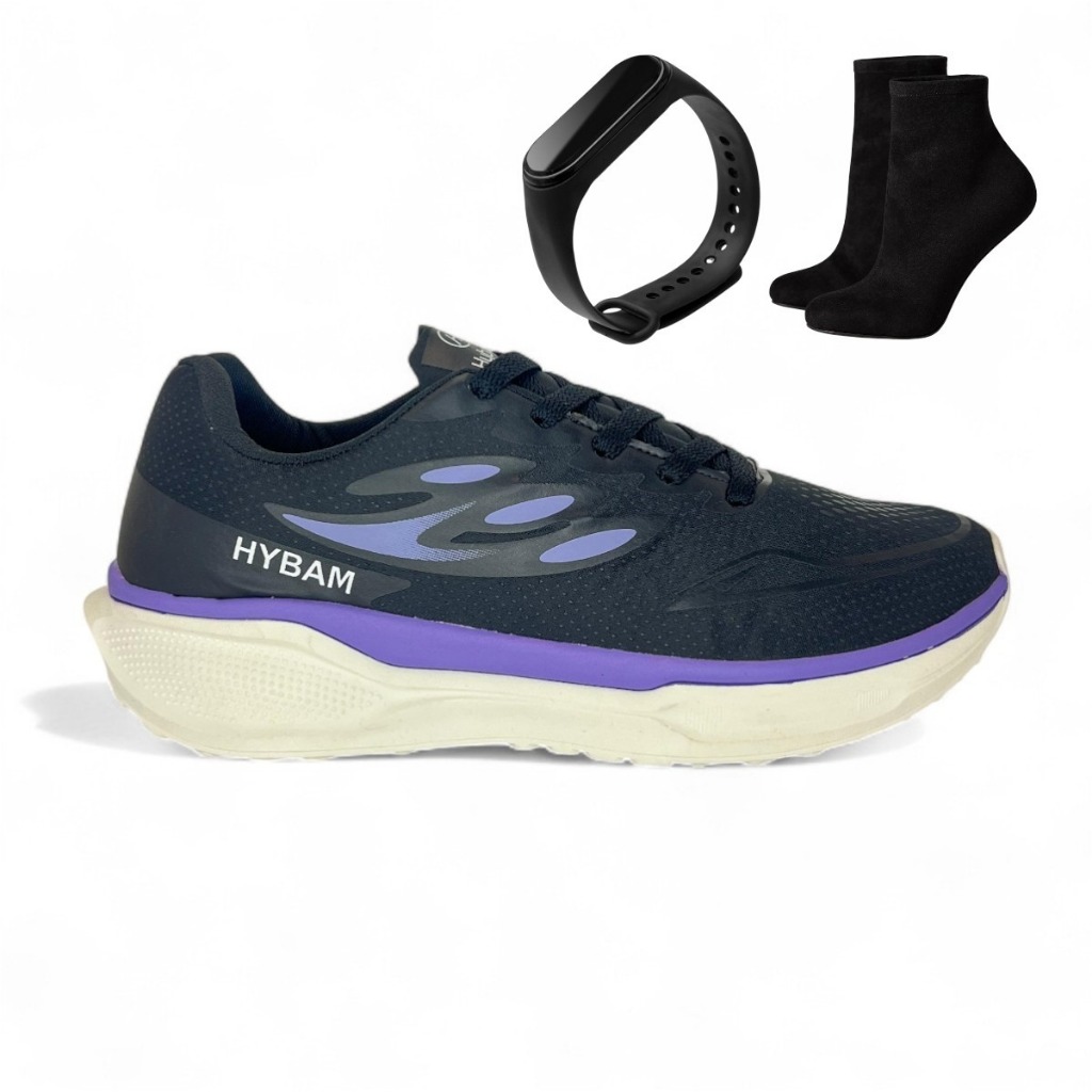 Tênis Feminino+Relógio+Meia Kit Caminhada Corrida Academia Lançamento Esportivo | Envio Imediato