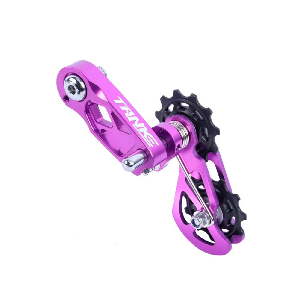Esticador Tensionador Corrente Bike Tanke Freeride Alumínio Violeta