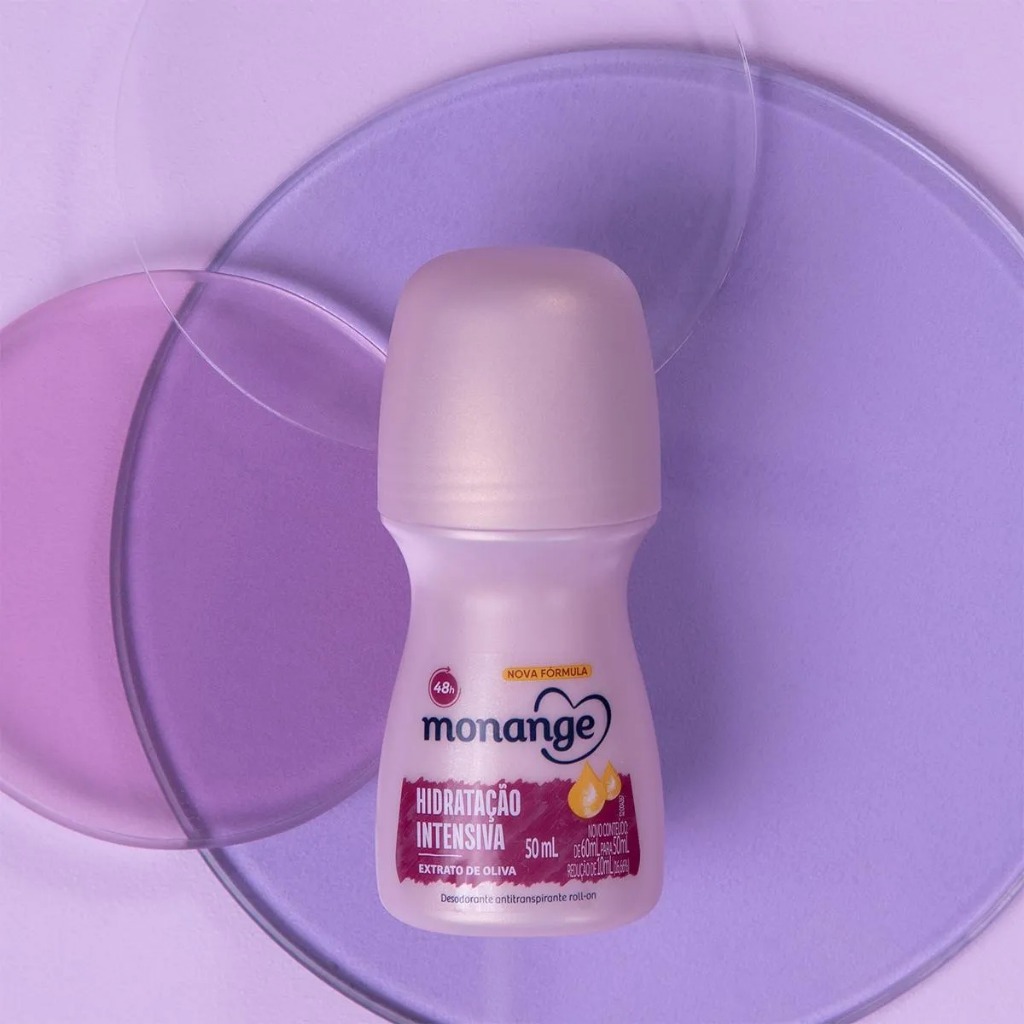 Detalhes do Desodorante Antitranspirante Monange Roll-on Hidratação Intensiva Com 50ml