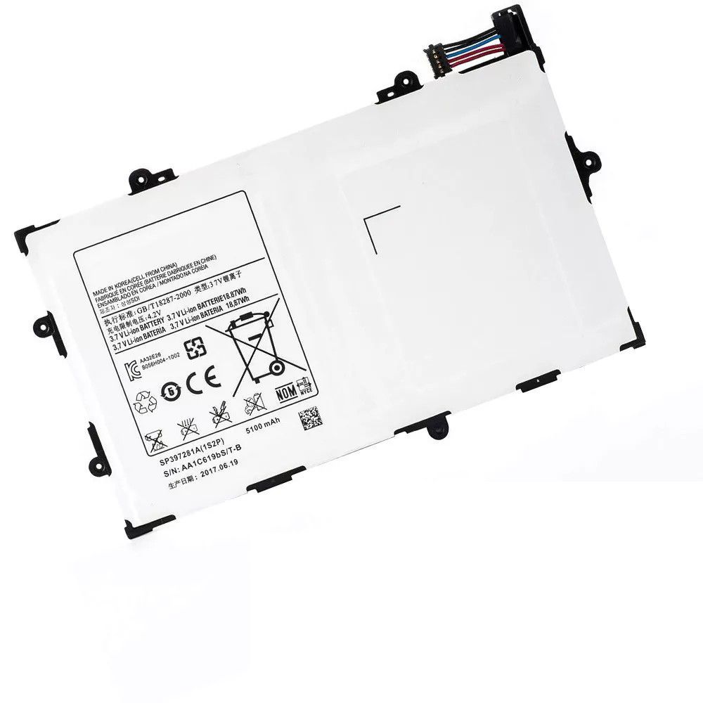 Bate-ira SP397281A Compatível TAB 7.7 P6800 P6810 5100mAh