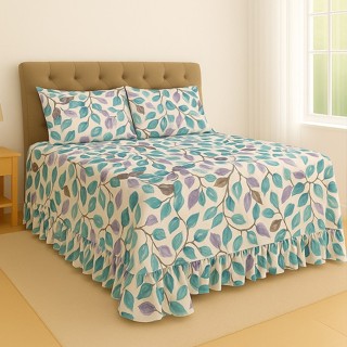 Cobre Leito Colcha Helena Estampada Tecido 400 fios - Todos os tamanhos - MOCHI & OLIVEIRA em Oferta na Shopee