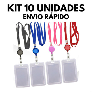 1 a 10 Unidades Porta Crachás Cordão Escolar Para Bilhete Prático em Oferta na Shopee