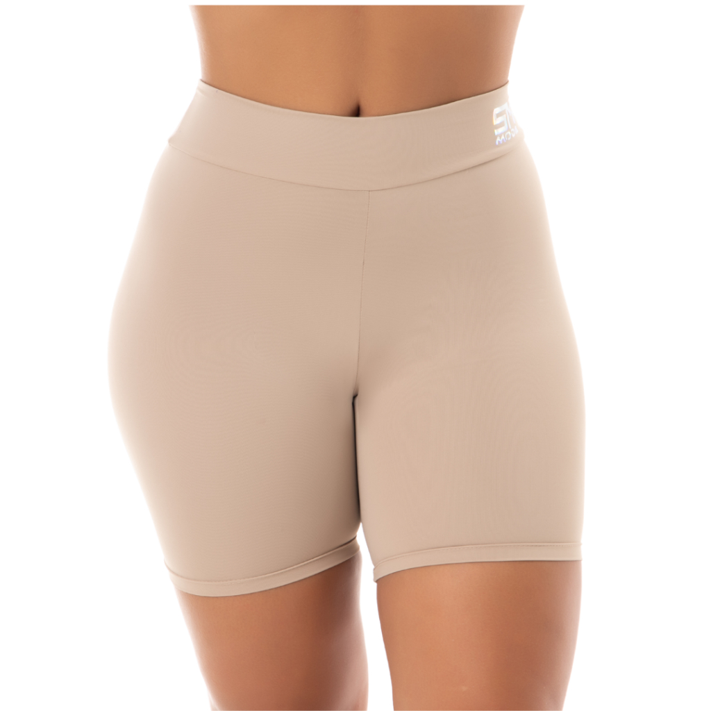 Kit 5 Shorts Anágua Segunda Pele de Poliamida Cós Duplo, para usar por baixo de vestidos e saias.