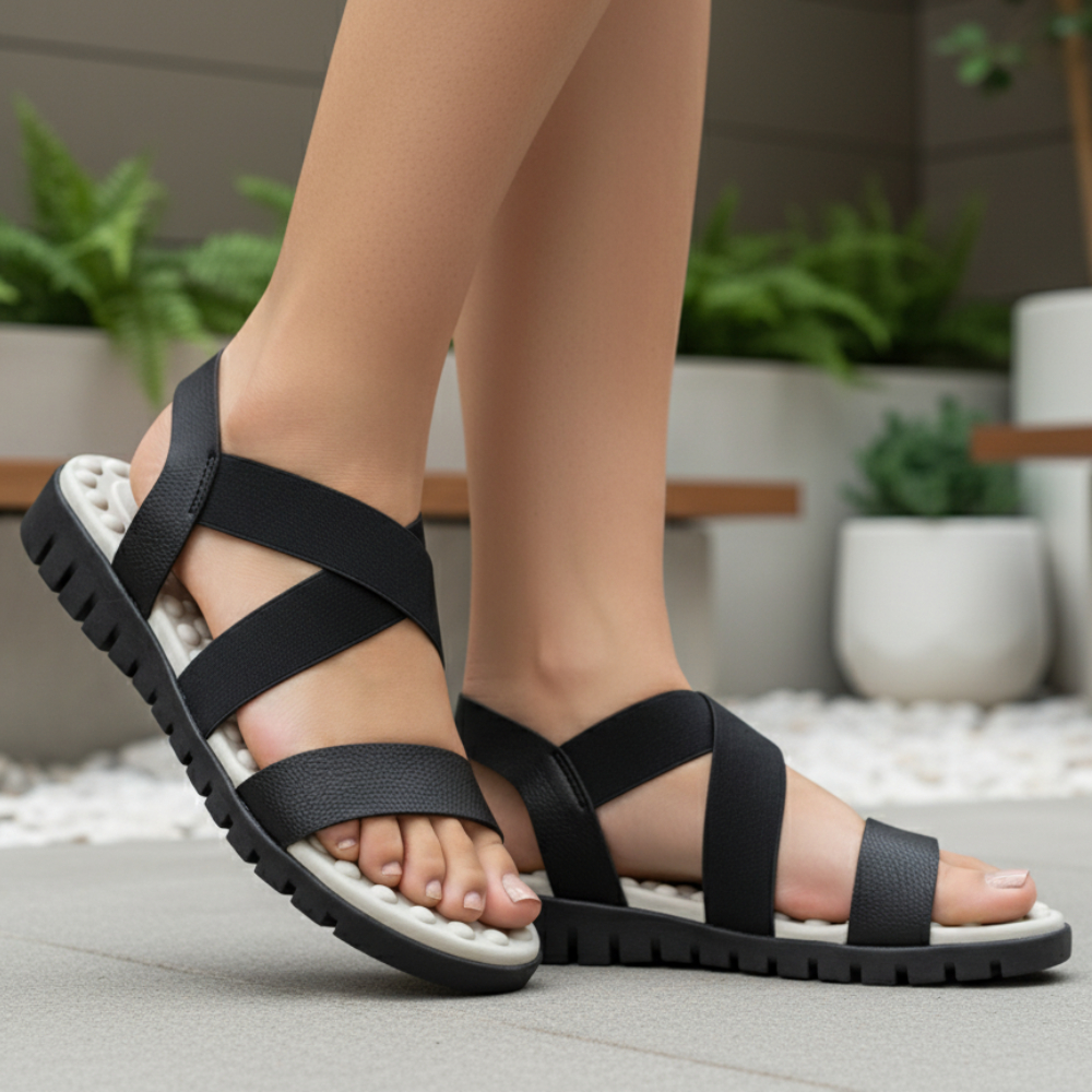 Sandália Ortopédica Feminina Massageadora Confortável Para Esporão Macia Original