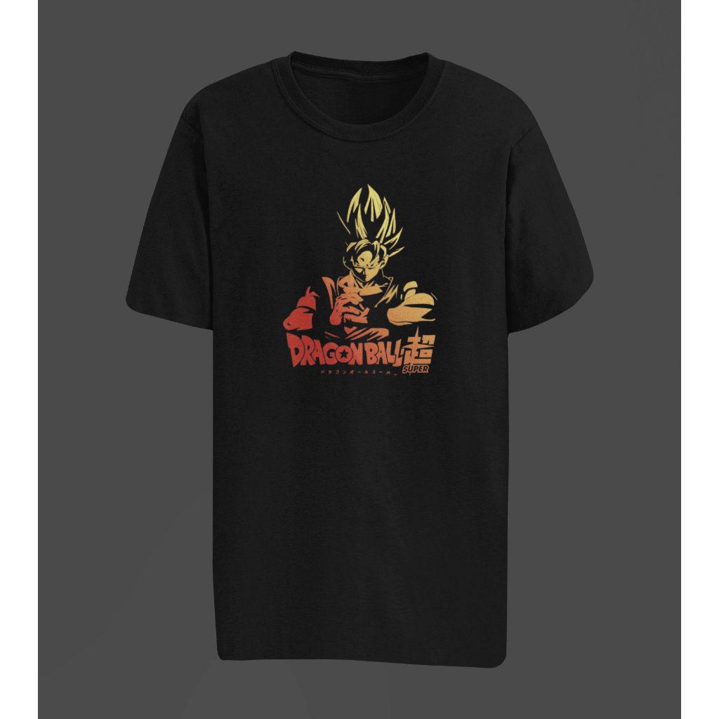 Camiseta masculina estampada dragon ball Z 100% algodão premium reforço no ombro