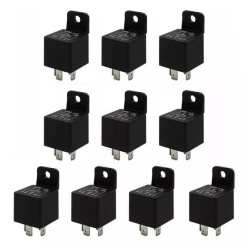 kit 10 Rele Ar Condicionado 4 Pinos 70a 12v Cinoy