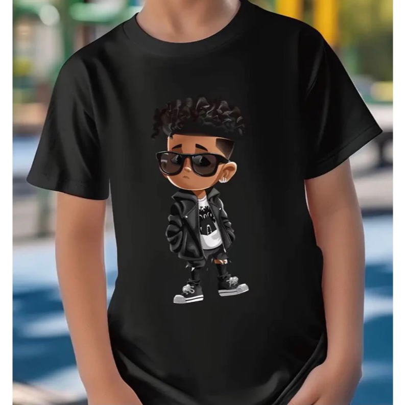Camisa Camiseta Infantil BOY 3D Lançamento Premium Elegante Confortável Gola Redonda Exelente Acabamento 100% Algodão