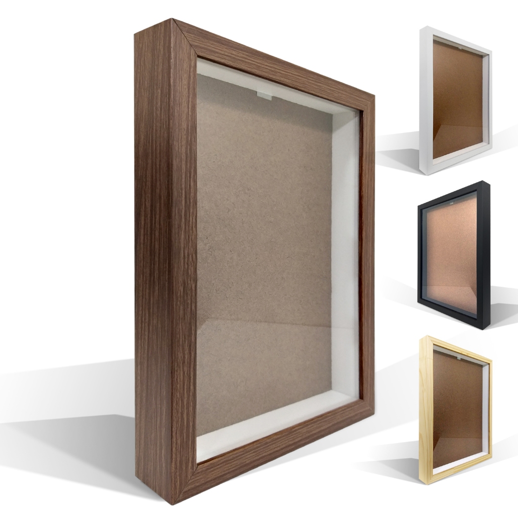 Moldura caixa Alta 40x50 cm com Vidro Profundidade 3cm Quilling Bordados Artesanatos em Oferta na Shopee