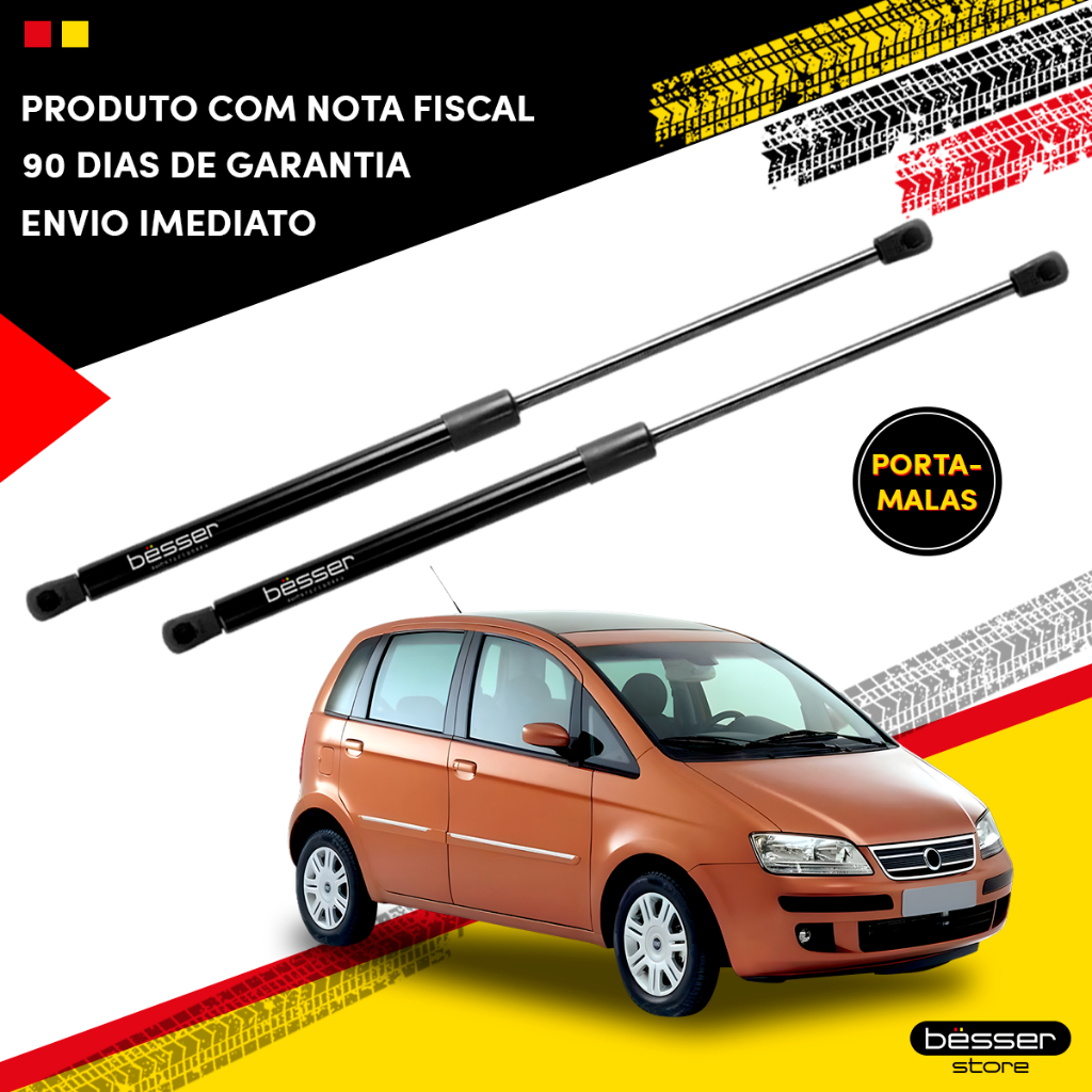 Par Amortecedor A Gás Tampa Traseira Fiat Idea 2005 06 07 08 2010 Pistão a Gás Porta Malas Fiat Idea em Oferta na Shopee