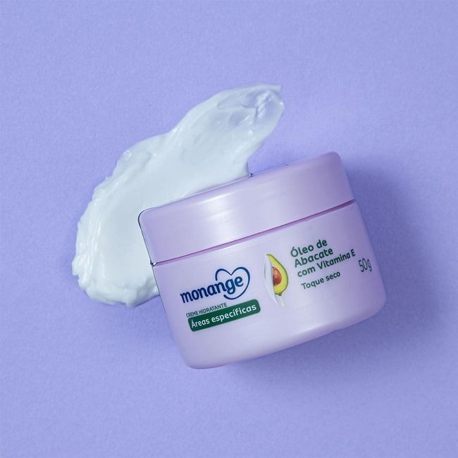 Detalhes do Creme Hidratante Monange Áreas Específicas Óleo de Abacate 50g