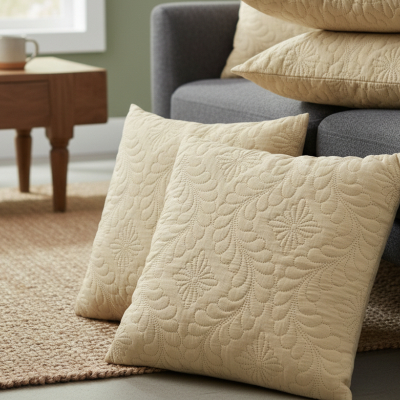 Kit 6 Capas De Almofada 40cmx40cm Matelada Ultrassônico