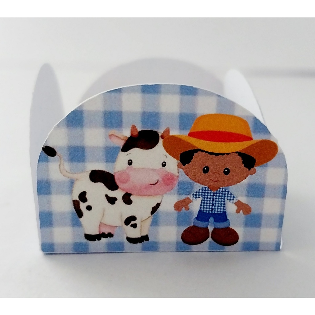 FORMINHA DE DOCE PERSONALIZADA FAZENDINHA MENINO/LEMBRANCINHA DE FESTA/ANIVERSÁRIO
