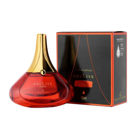Deo Colônia Obelisk Rouge 90ml Água de Cheiro Ameixa Rosas Inspirado na Perfumaria Árabe Encantador