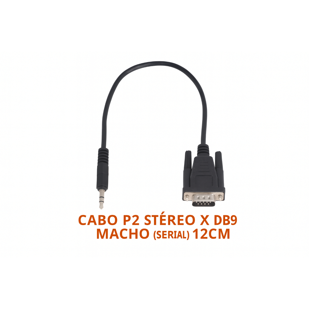 CABO P2 STÉREO X DB9 MACHO (SERIAL) 12CM em Oferta na Shopee