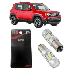 Lâmpada 21 Leds 1034 2 Polos Espec. Drl Renegade 12v Jr8 Prata Branco-frio