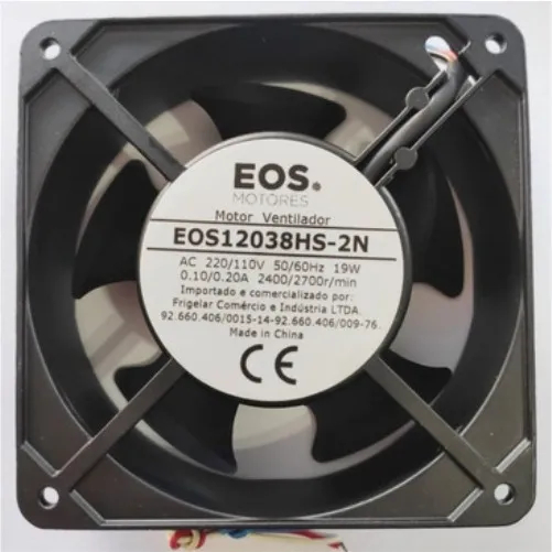Motor Ventilador Bivolt 120X120X38 com Rolamento - EOS
