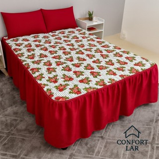 Colcha Casal Floral em Tecido Oxford Premium – Conforto, Elegância e Qualidade para seu Quarto em Oferta na Shopee