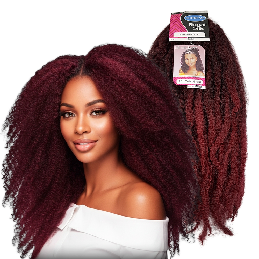 Aplique Afro Twist Cherey 43cm 100g para Dread e Crochet Braid | Fibra Sintética