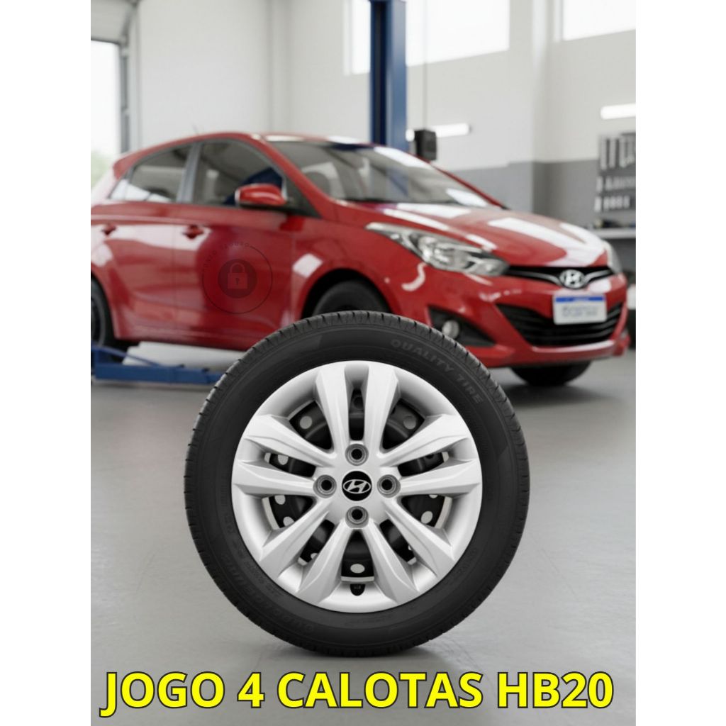 Calota Hb20 Aro 14 Hatch Sedan Jogo 4 Calotas de Roda Carlota Nova