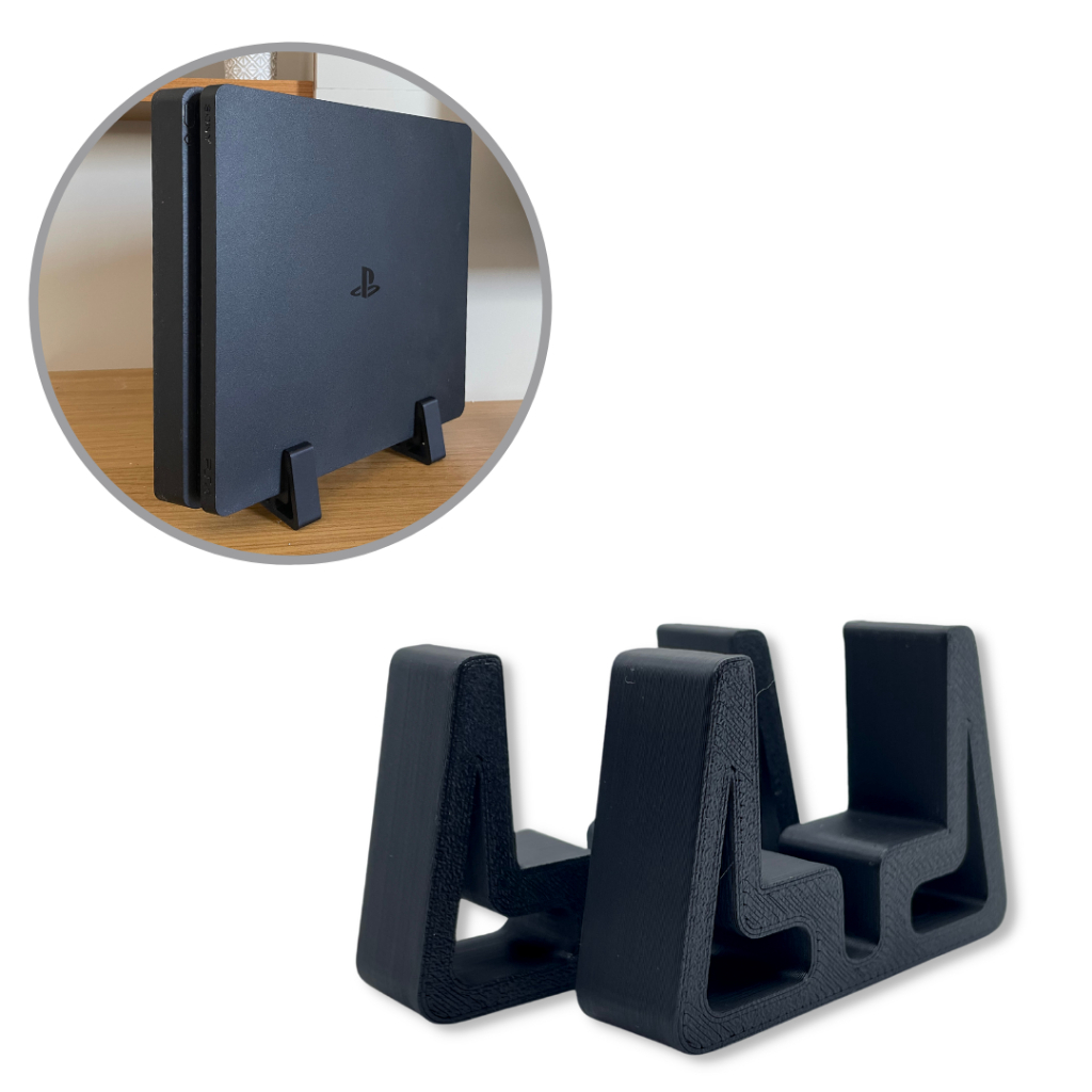 Suporte para PS4 SLIM, FAT e PRO vertical/horizontal IMPRESSO EM 3D